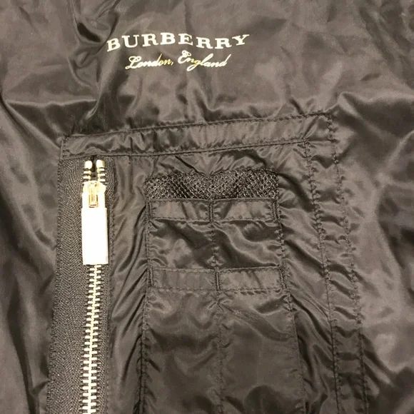 Burberry Mayther Technical Nylon Bomber Black 12 - Picture 8 of 9